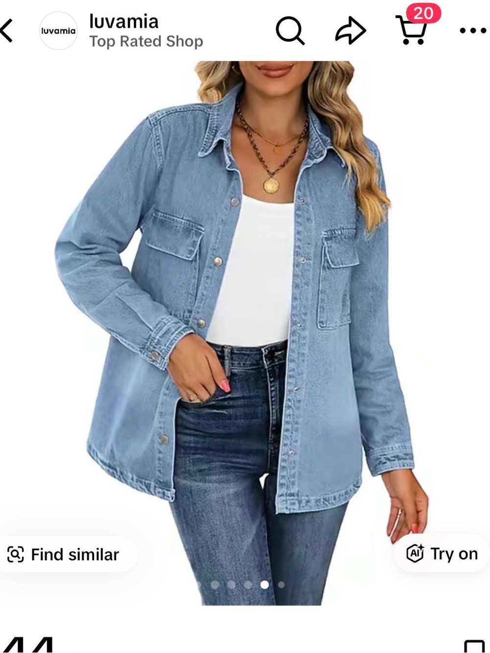 Luvamia Light Blue Denim Jacket
